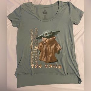 Disney Star Wars Mandalorian with Baby Yoda Graphic Tea